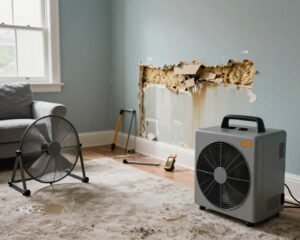 Can I handle water damage restoration myself or should I hire professionals