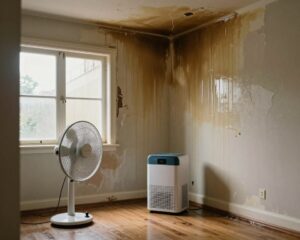 What are the first steps to take after discovering water damage in my home