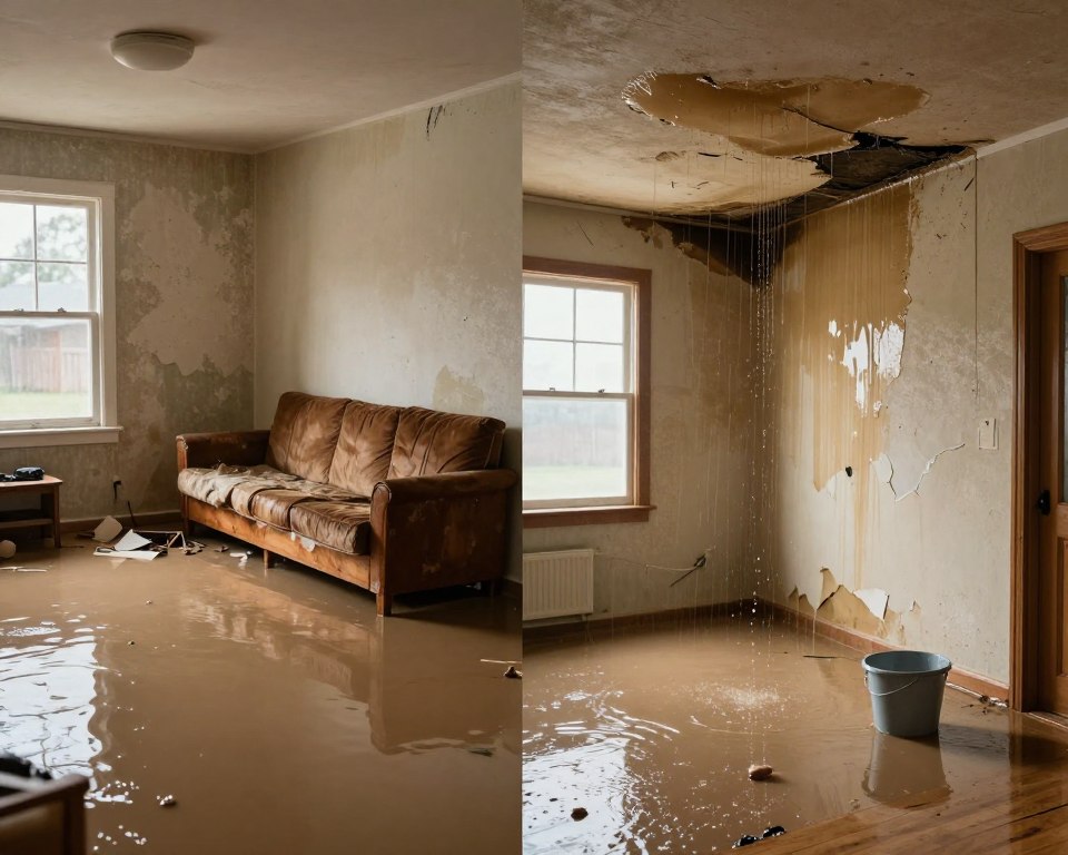 What is the difference between flood damage and water damage