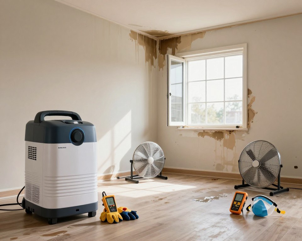 What steps are involved in the water damage restoration process