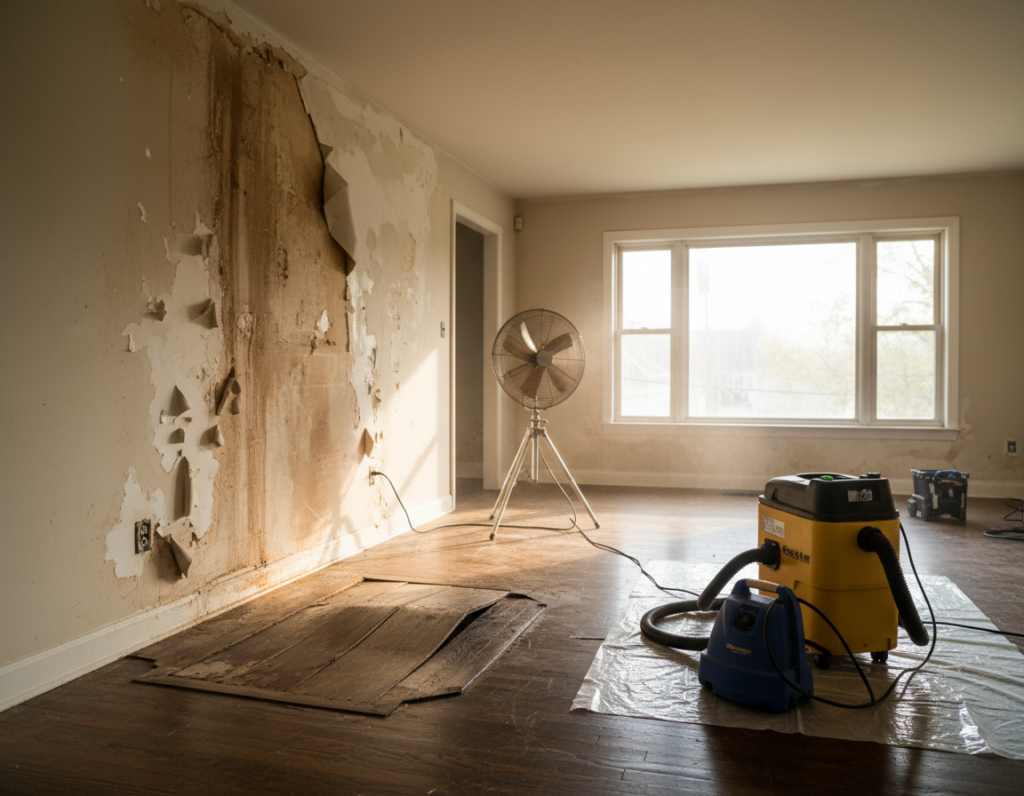 water damage cleanup