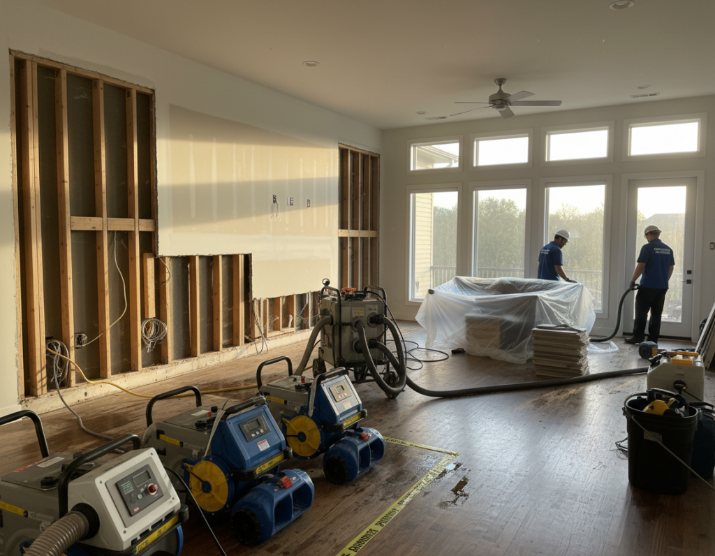 water damage restoration company