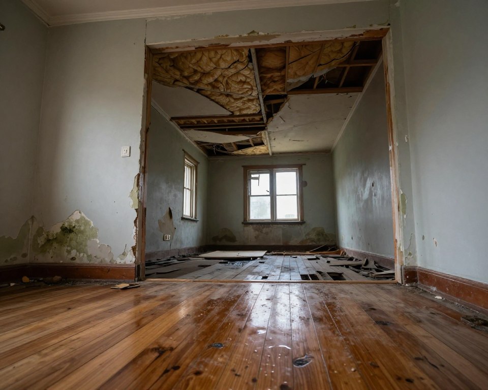 water damaged home safety