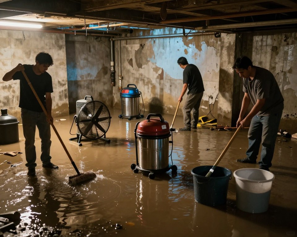 basement flood cleanup process