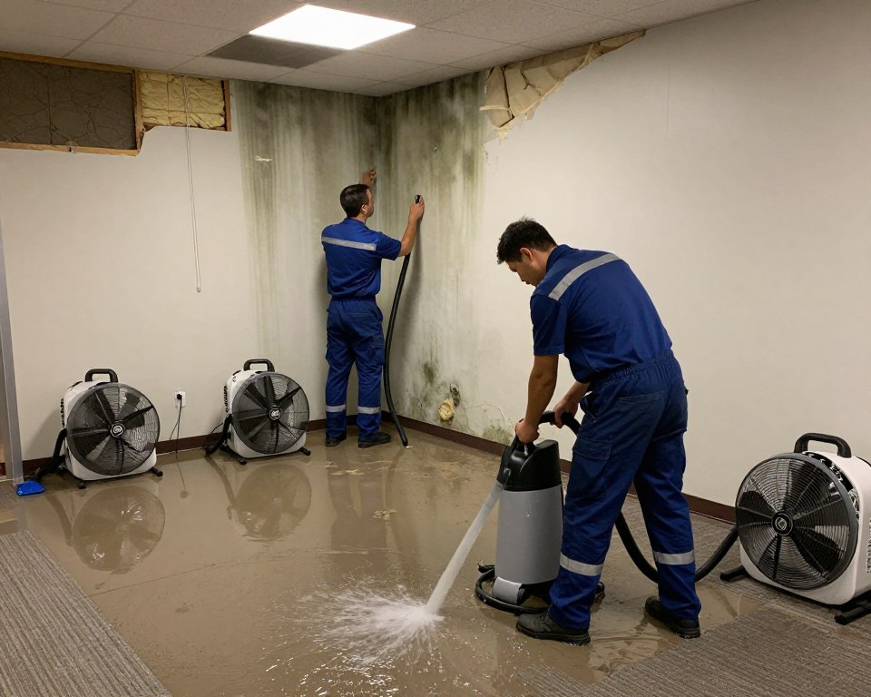 water damage restoration process