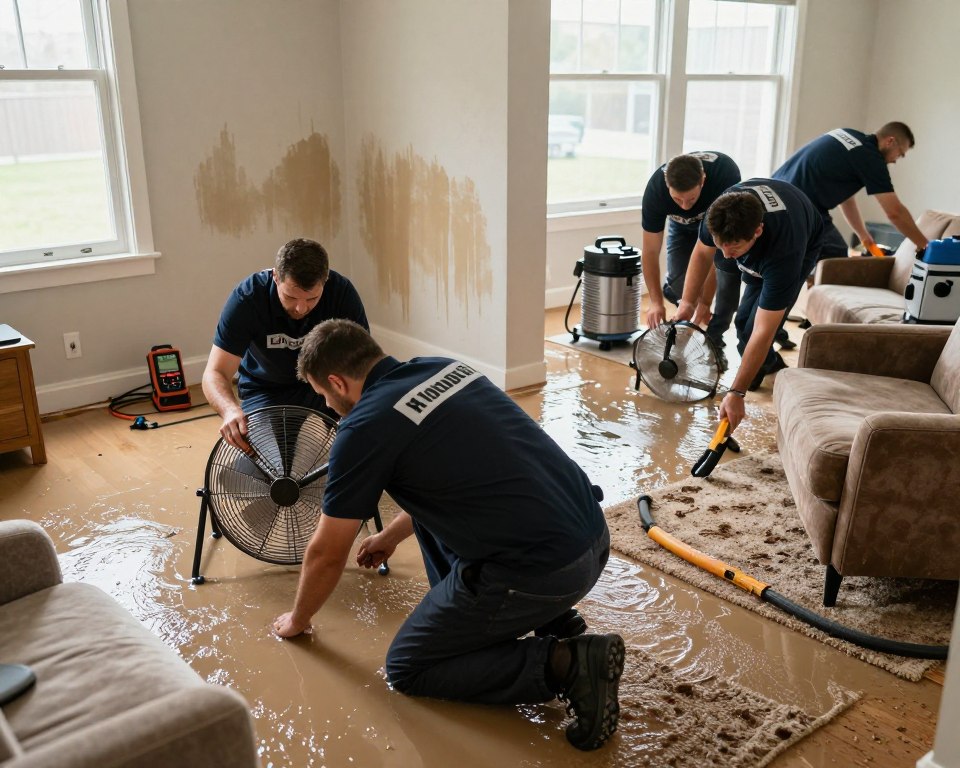 water damage restoration process