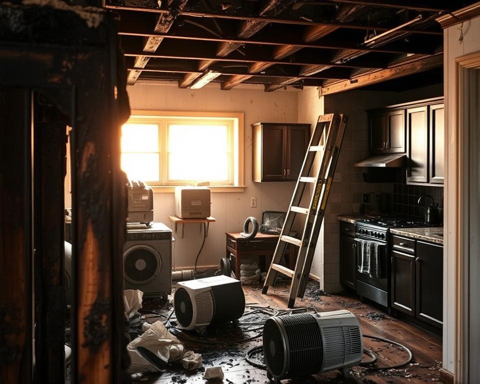 Fire damage restoration in Candia