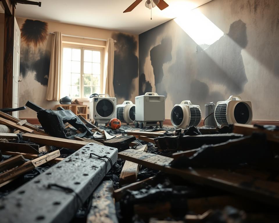 Fire damage restoration process