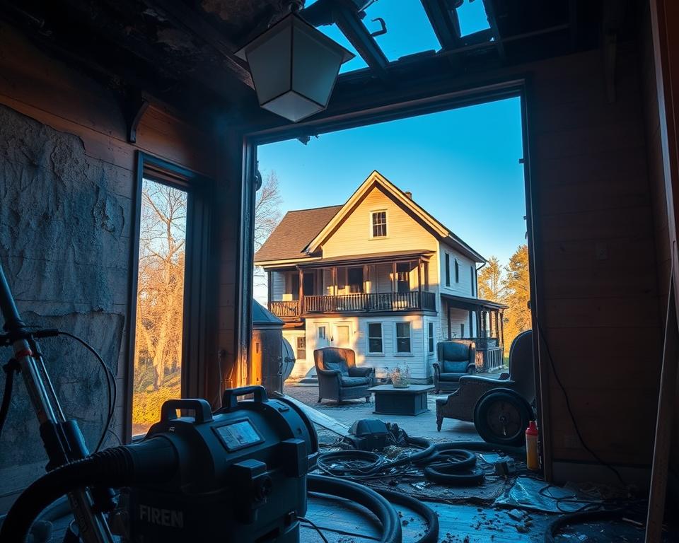 Fire damage restoration services in Exeter NH
