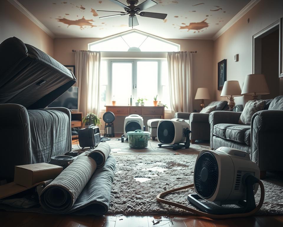emergency water damage cleanup
