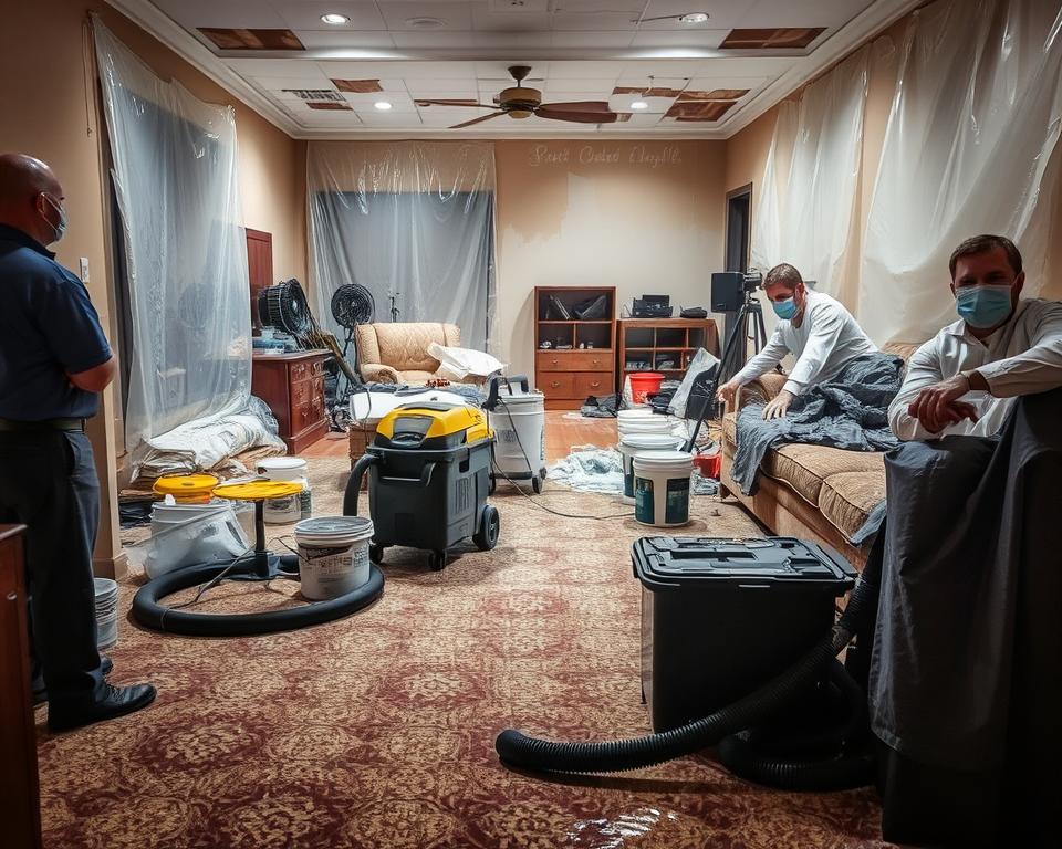 emergency water damage cleanup
