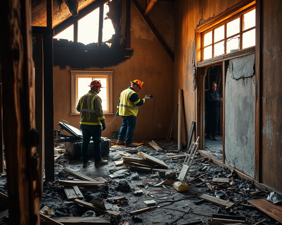 fire damage restoration and water damage mitigation