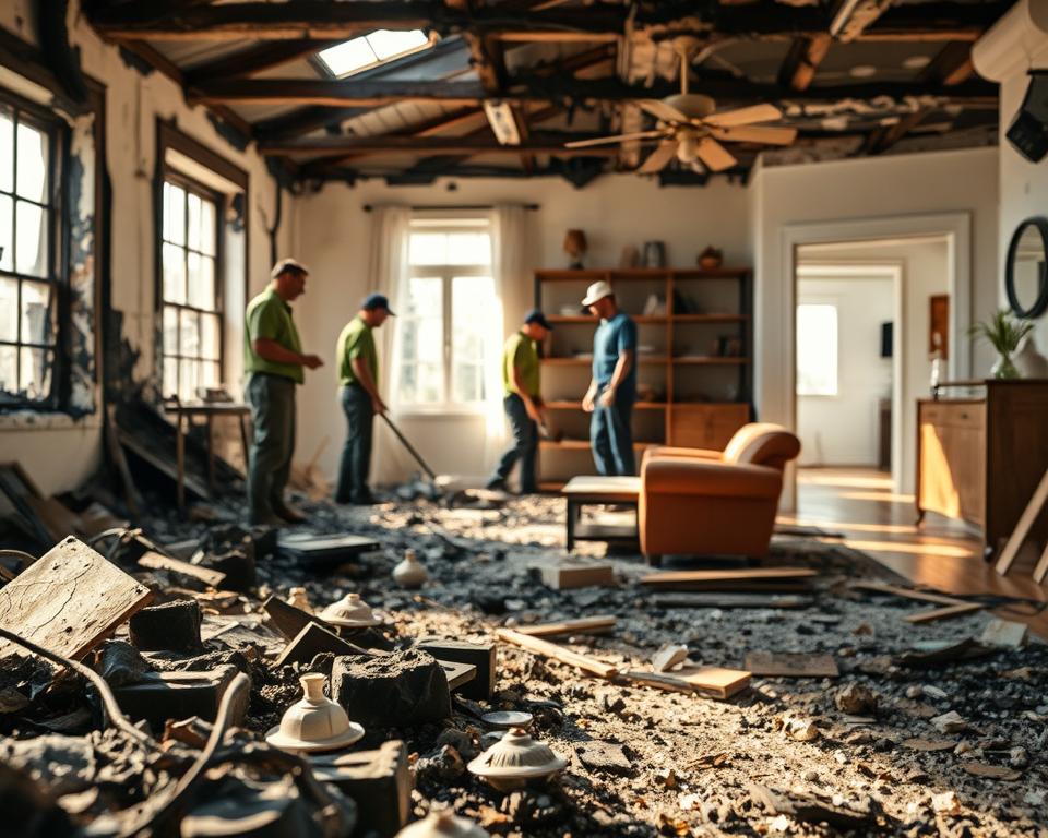 fire damage restoration process